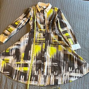 Kate Spade Long Sleeve Dress - Yellow and Black